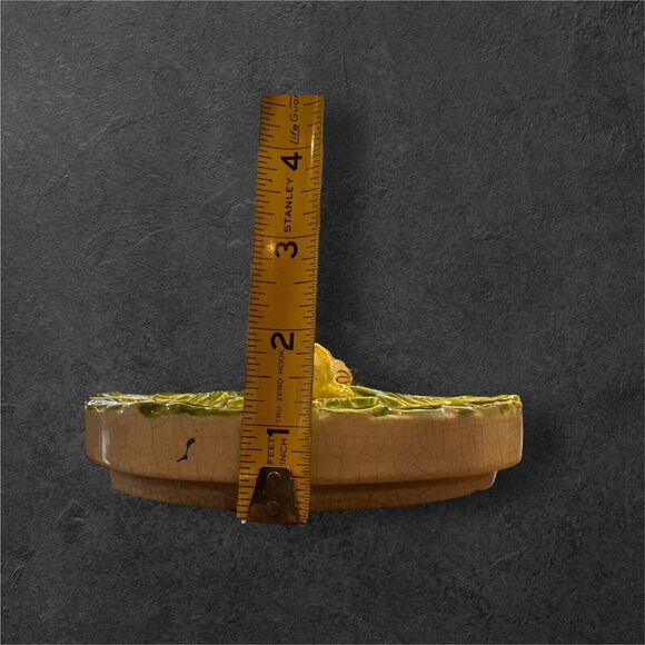 Antique Meiselman Ceramic Oval Trinket Box With Seashell Lid - 6” Made In Italy - Picture 10 of 10